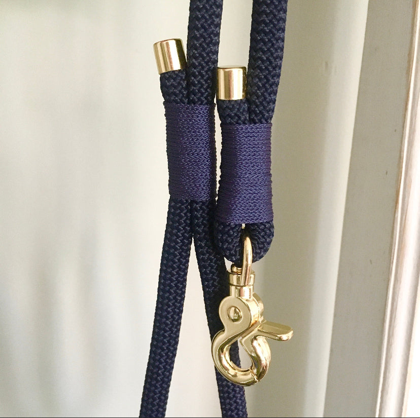 Navy Rope Lead