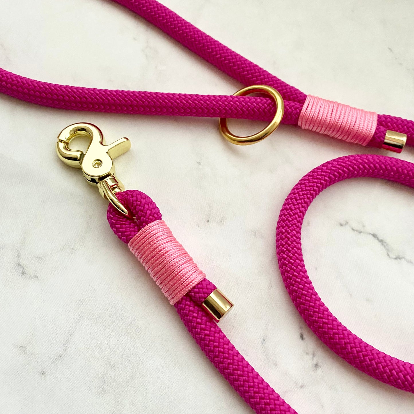 Bright Pink Rope Lead